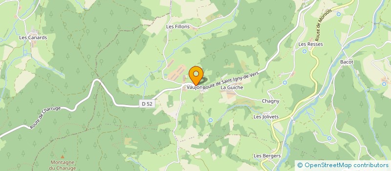 localisation de l'entreprise GAEC DE VAUJON  DEUX-GROSNES