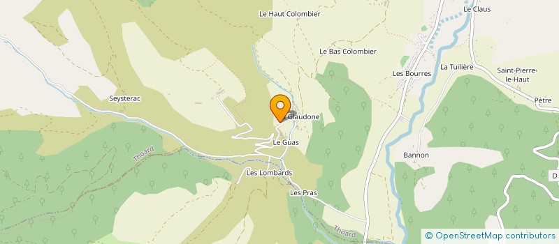 localisation de l'entreprise GAEC DE VAUNAVES à THOARD