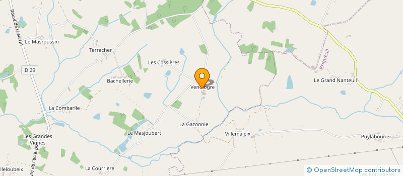 localisation de l'entreprise GAEC DE VENDIOGRE à SAULGOND