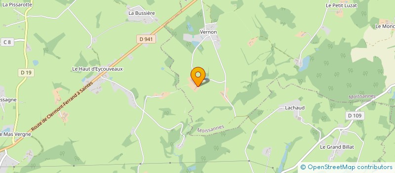 localisation de l'entreprise GAEC DE VENTADOUR à MOISSANNES