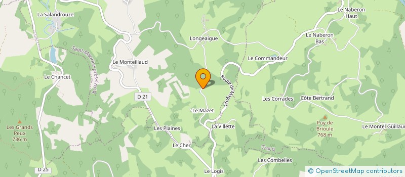 localisation de l'entreprise GAEC DE VENTEJOUX à MAGNAT L'ETRANGE