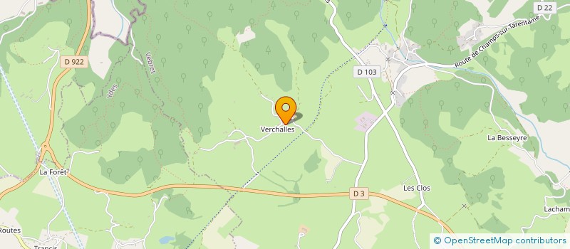localisation de l'entreprise GAEC DE VERCHALLES à VEBRET