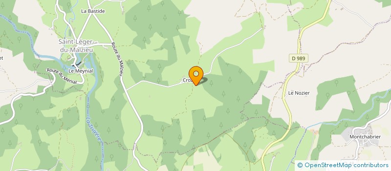 localisation de l'entreprise GAEC DE VERDEZUN  LE MALZIEU-VILLE