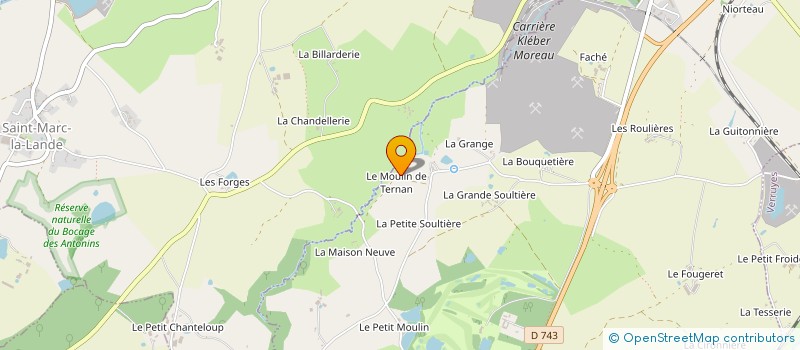 localisation de l'entreprise GAEC DE VERNAN à MAZIERES-EN-GATINE