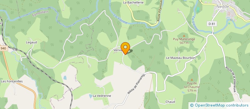 localisation de l'entreprise GAEC DE VERVIALLE  NEDDE