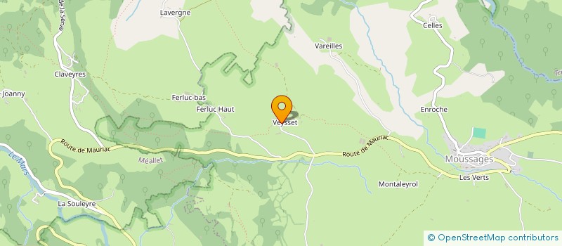 localisation de l'entreprise GAEC DE VEYSSET à MOUSSAGES