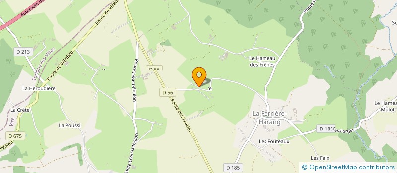 localisation de l'entreprise GAEC DE VIARDIERE SUBRAY à SOULEUVRE EN BOCAGE