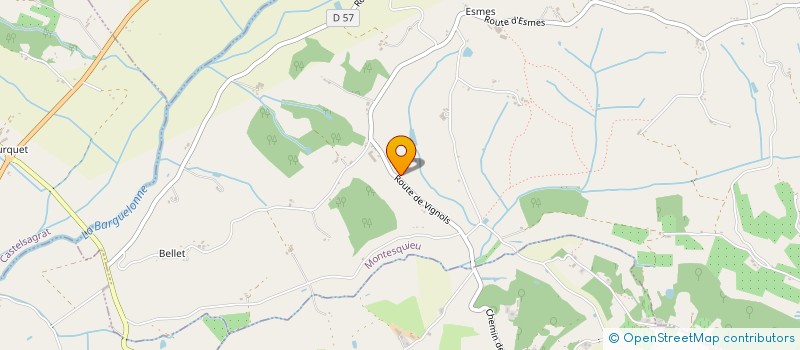 localisation de l'entreprise GAEC DE VIGNIE  BOUDOU