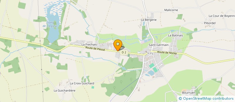 localisation de l'entreprise GAEC DE VILBUTAIS  NOZAY