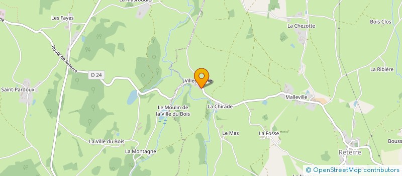 localisation de l'entreprise GAEC DE VILLECHERINE  RETERRE