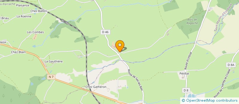 localisation de l'entreprise GAEC DE VILLEMEUNIER  SAINT MARTIN D'ESTREAUX