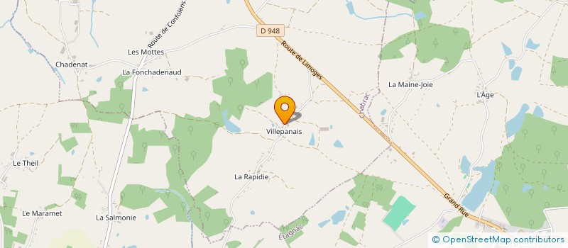 localisation de l'entreprise GAEC DE VILLEPANAIS à CHABRAC