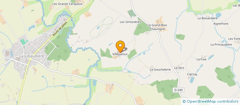 localisation de l'entreprise GAEC DE VILLEPATOUR  BEAUPREAU-EN-MAUGES