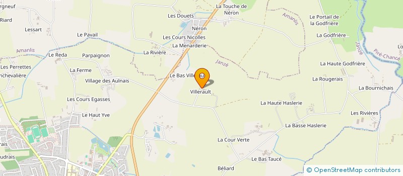 localisation de l'entreprise GAEC DE VILLERAULT  JANZE