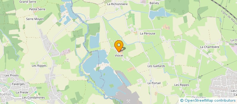 localisation de l'entreprise GAEC DE VIOCET à SAINT-DENIS-LES-BOURG