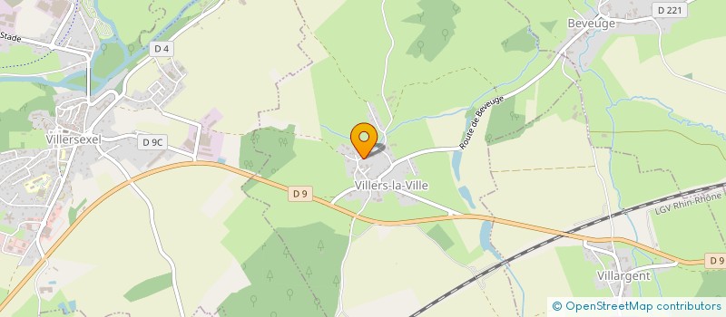 localisation de l'entreprise GAEC DE VOINALOT  VILLERS-LA-VILLE