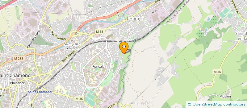 localisation de l'entreprise GAEC DE VORON à SAINT-CHAMOND