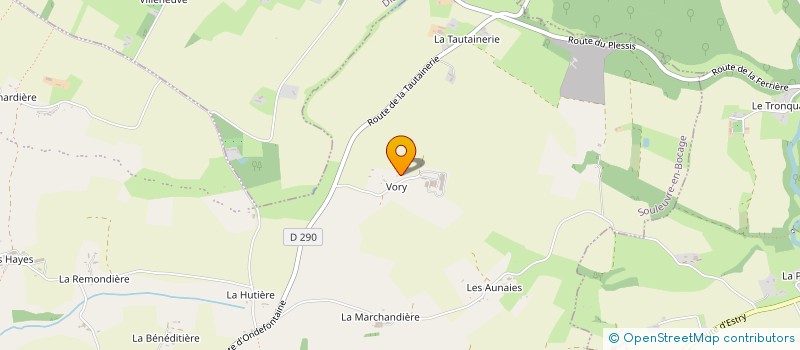 localisation de l'entreprise GAEC DE VORY à SOULEUVRE EN BOCAGE