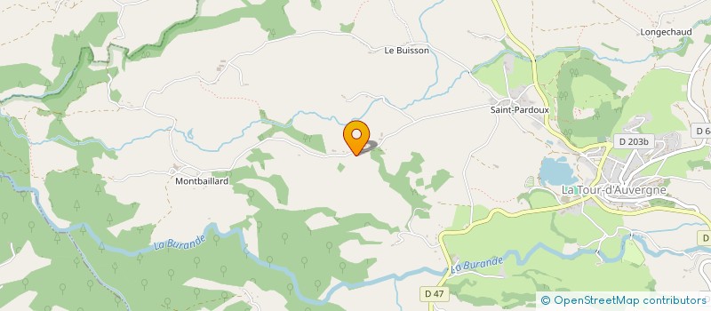 localisation de l'entreprise GAEC DE VOUHEIX à LA TOUR-D'AUVERGNE