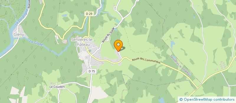 localisation de l'entreprise GAEC DE VOURMELLE à SERVIERES-LE-CHATEAU