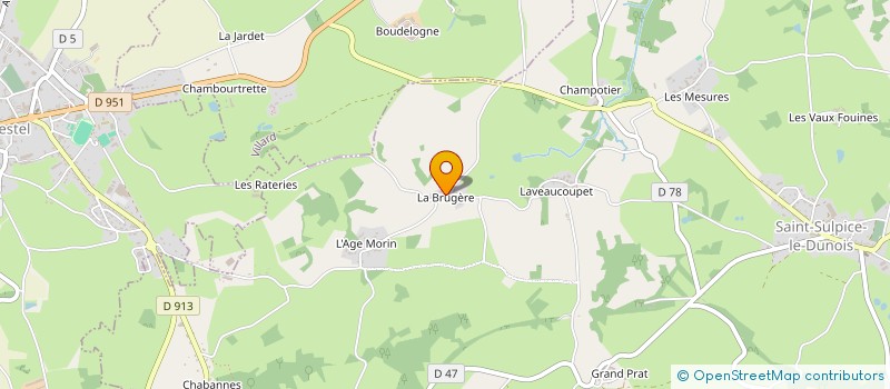 localisation de l'entreprise GAEC DEBROSSE à SAINT-SULPICE-LE-DUNOIS