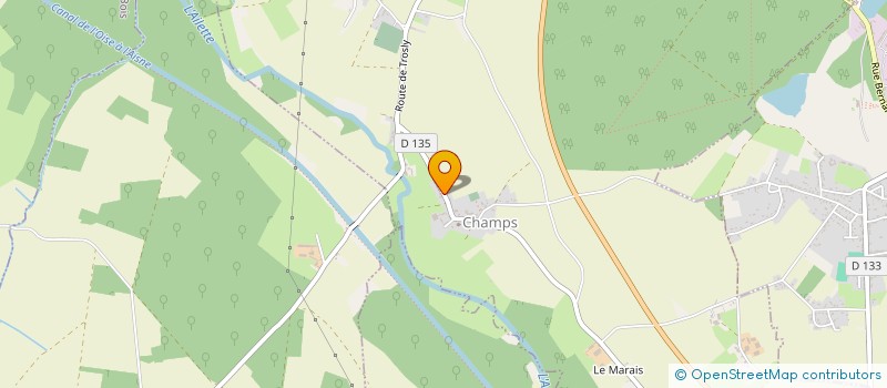 localisation de l'entreprise GAEC DECLOCHEZ  CHAMPS