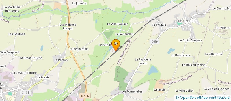 localisation de l'entreprise GAEC DEFBREIZH à SAINT-ONEN-LA-CHAPELLE