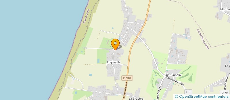 localisation de l'entreprise GAEC DEGENETAIS  OCTEVILLE-SUR-MER