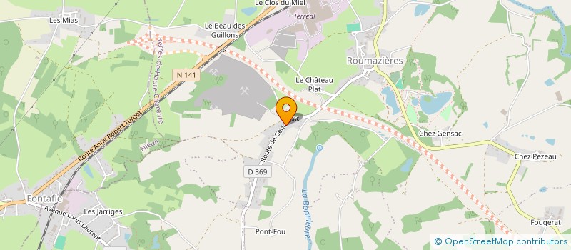 localisation de l'entreprise GAEC DELAGE - DESHAYES à TERRES-DE-HAUTE-CHARENTE