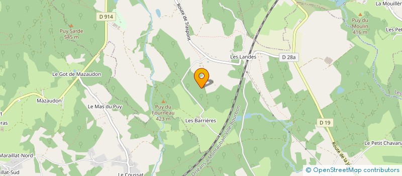 localisation de l'entreprise GAEC DELAGE-PREVOST  SAINT-LAURENT-LES-EGLISES