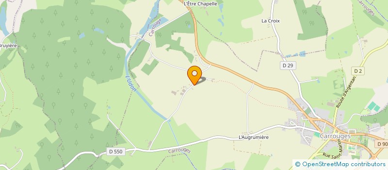 localisation de l'entreprise GAEC DELAHAYE à CARROUGES