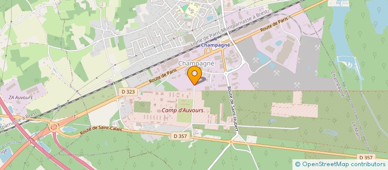 localisation de l'entreprise GAEC DELANGLE FRERES à SAINT-MARS-LA-BRIERE