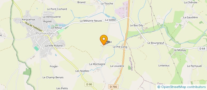 localisation de l'entreprise GAEC DELAROCHE à PLUMAUDAN