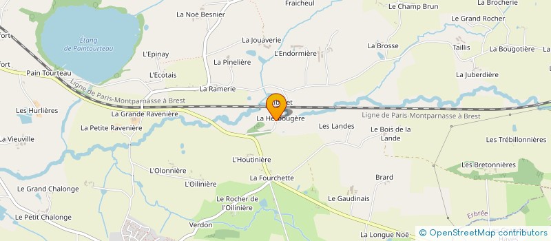 localisation de l'entreprise GAEC DELAUNAY à SAINT-AUBIN-DES-LANDES