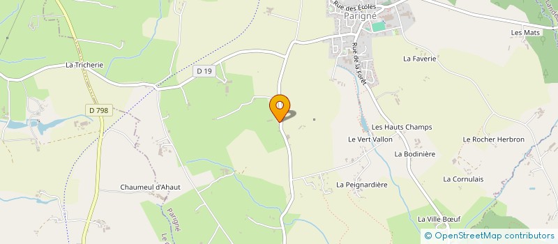 localisation de l'entreprise GAEC DELAUNAY-PARIGNE à PARIGNE