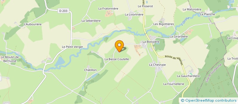 localisation de l'entreprise GAEC DELHOMMOIS  VIMARTIN-SUR-ORTHE