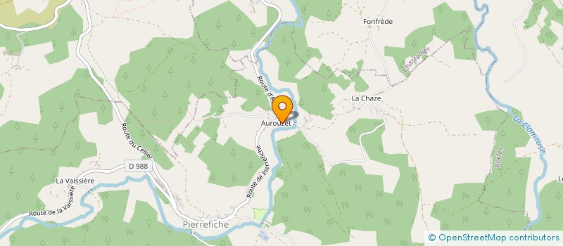 localisation de l'entreprise GAEC DELMAS à PIERREFICHE