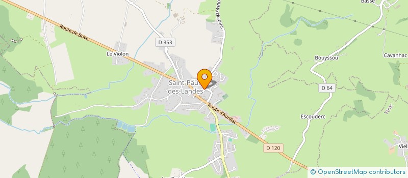 localisation de l'entreprise GAEC DELORT A LAVERGNE à SAINT-PAUL-DES-LANDES