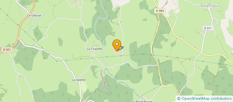 localisation de l'entreprise GAEC DELPRAT VERNY à CHAUDES-AIGUES