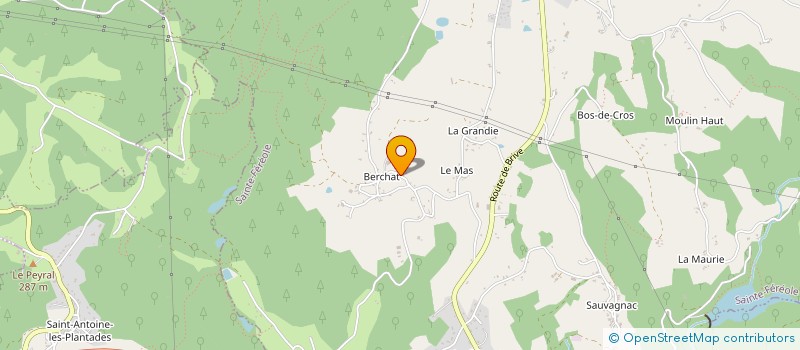 localisation de l'entreprise GAEC DELPY FERME DE BERCHAT à SAINTE-FEREOLE