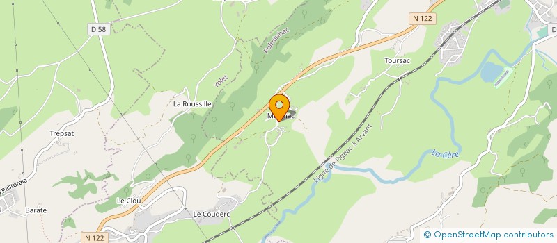 localisation de l'entreprise GAEC DELRIEU à POLMINHAC