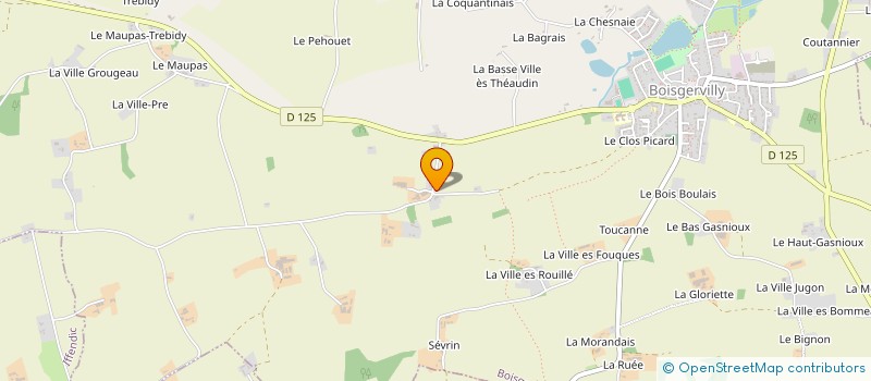 localisation de l'entreprise GAEC DEMAY à BOISGERVILLY