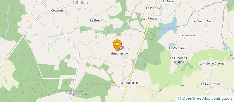 localisation de l'entreprise GAEC DENAIS HOLSTEIN à PAIMPONT