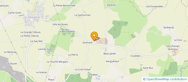 localisation de l'entreprise GAEC DENIEL à SEVIGNAC