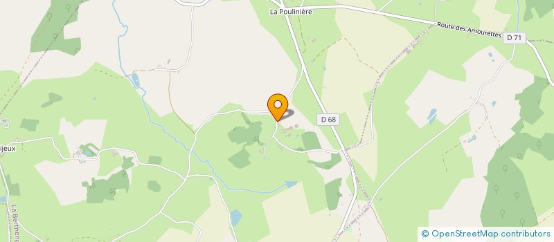 localisation de l'entreprise GAEC DENIS LAURENT à LA BERTHENOUX