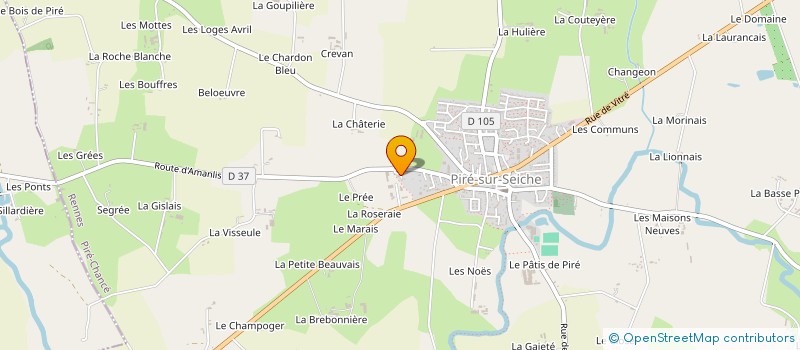 localisation de l'entreprise GAEC DENIS PIROT à PIRE-CHANCE