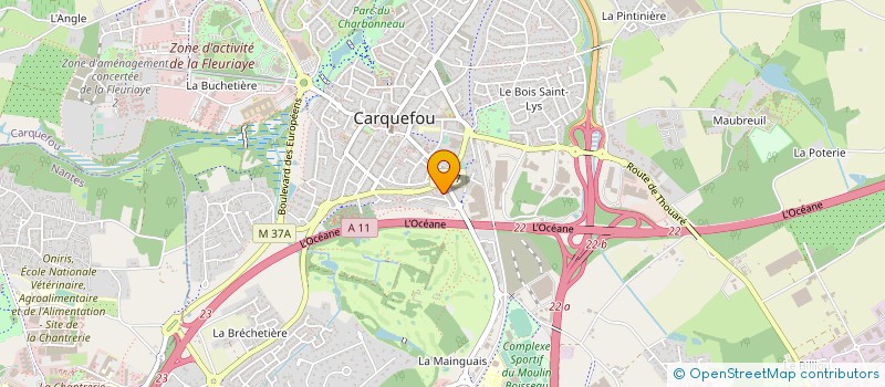 localisation de l'entreprise GAEC DES 1001 PATTES à CARQUEFOU
