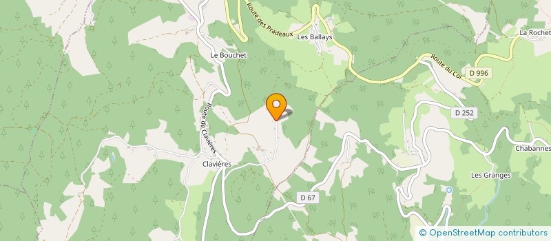 localisation de l'entreprise GAEC DES 2 CHATAIGNIERS à SAINT-MARTIN-DES-OLMES