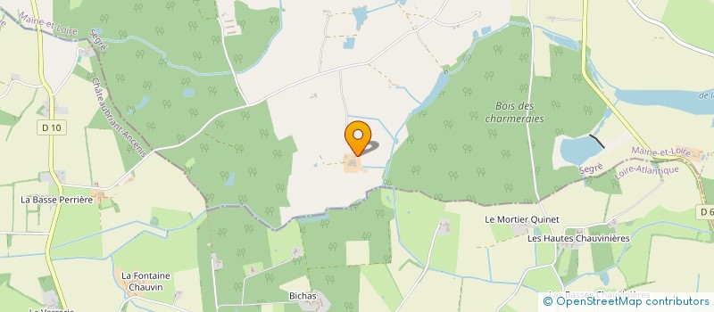 localisation de l'entreprise GAEC DES 2 FRONTIERES à VAL D'ERDRE-AUXENCE