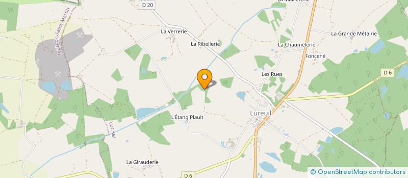 localisation de l'entreprise GAEC DES 2 G à LUREUIL
